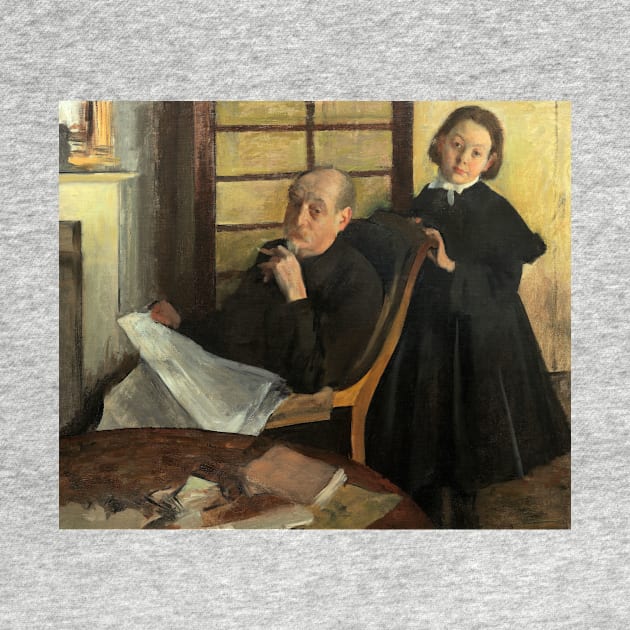 Henri Degas and His Niece Lucie Degas by Edgar Degas by Classic Art Stall